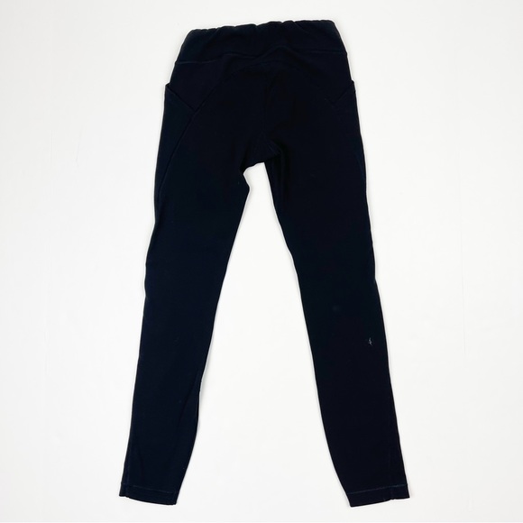 Athleta Girl Black Mesh Stash Your Treasures Tight Small 7 - Picture 2 of 4